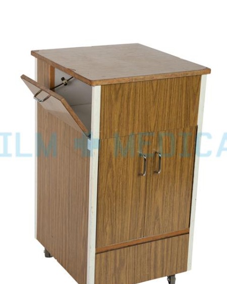 Hospital Bedside Cabinet in Veneer